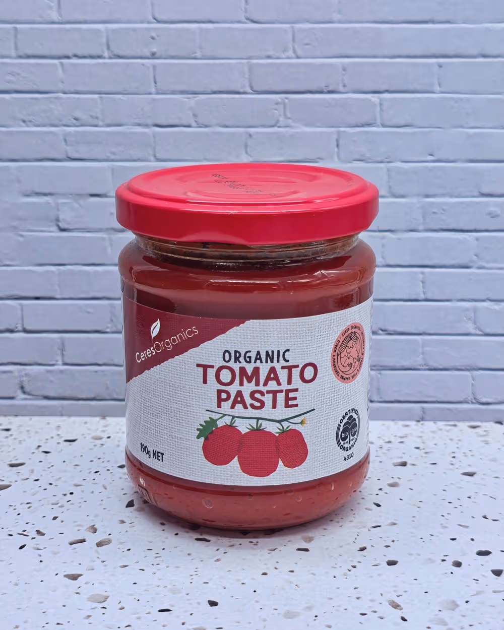  Ceres Organics Organic Tomato Paste. Certified organic. Product of Italy.