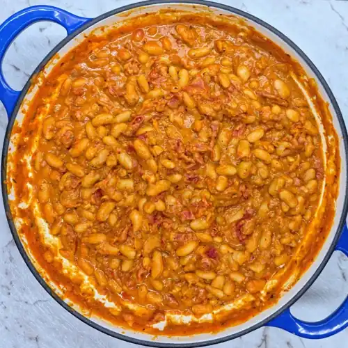  Marry Me Beans cooked until thick, reduced and dark in colour. 